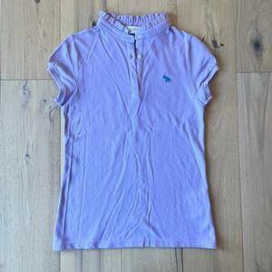 Tracy Negoshian - Sonja Cap Sleeve Ruffle Purple Polo - Women’s Size XS